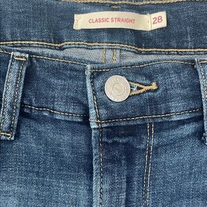 Levi's Women's Straight Leg Jeans - Dark Blue